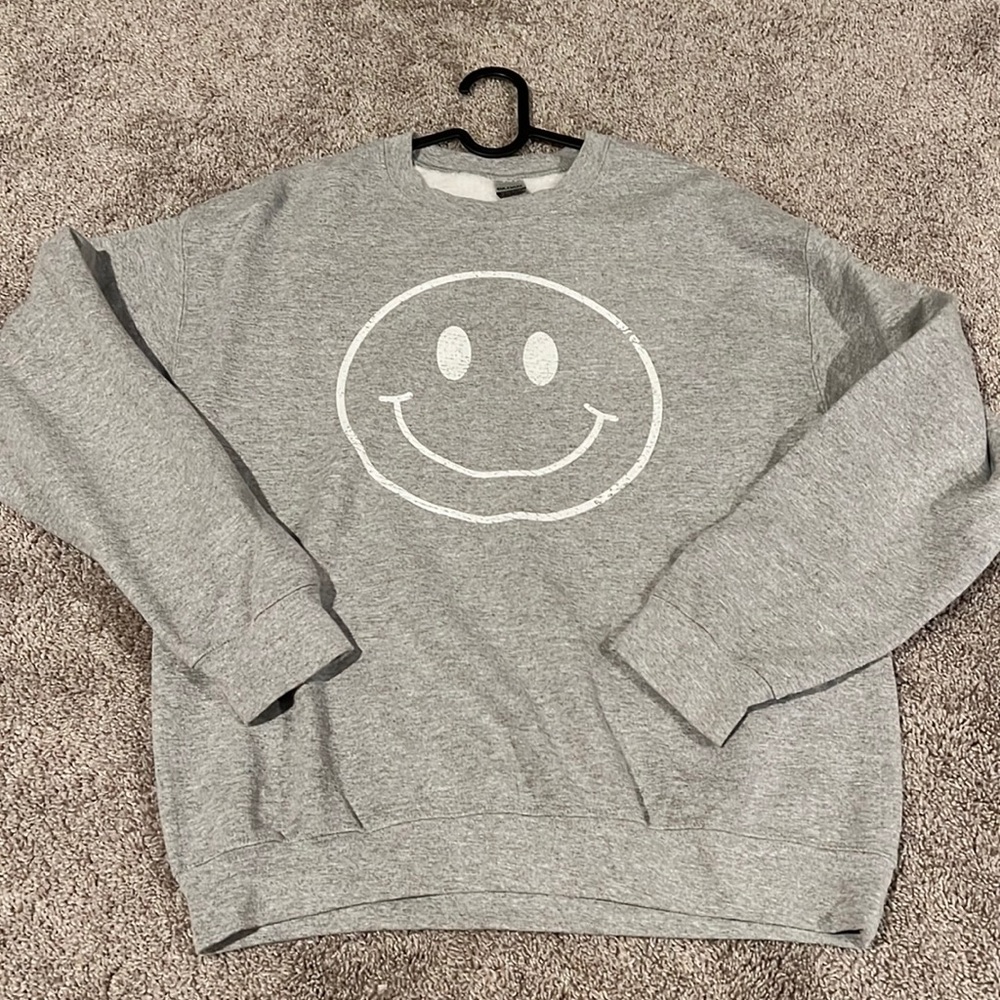 Customized Smiley Face Crewneck